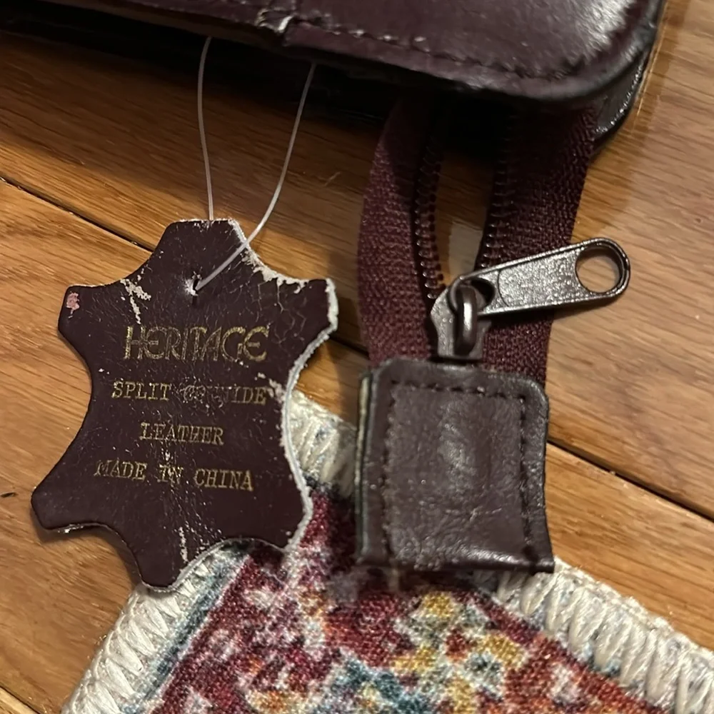 Vintage heritage leather briefcase